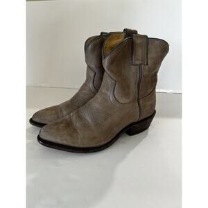 Frye Billy Short Boot light brown tan western ankle boots sz 7 77815